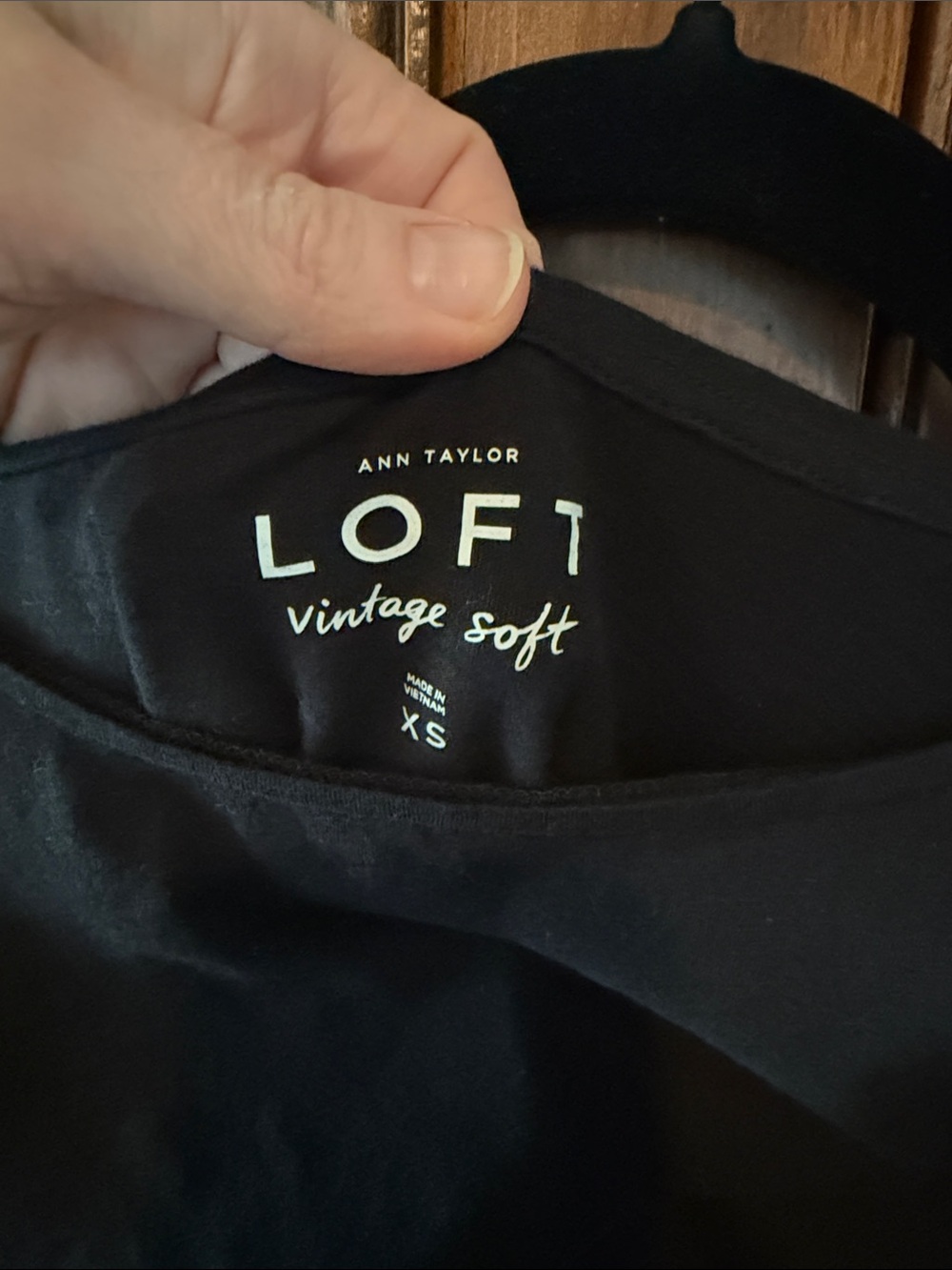 LOFT Black Ruffle Sleeve Tank Top - Picture 2 of 2